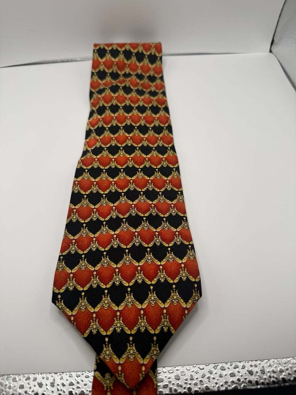 Arden Cravats 100% Silk Medallion Print Tie Made in USA